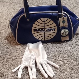 Pan Am airline vinyl carry on
